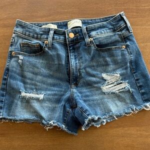 Universal Thread Blue Distressed Jean Shorts